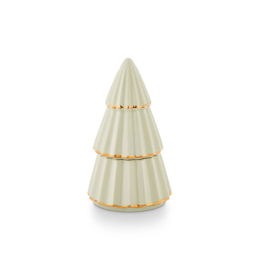 Peppermint Whip Gilded Tree Candle